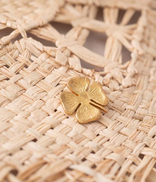 A Beautiful Story  Brooch Clover GP Gold plated