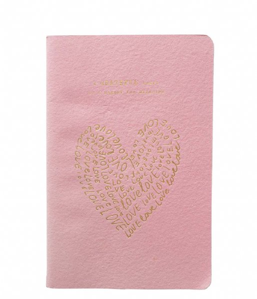 A Beautiful Story  Notebook Gratitude Pink Gold colored