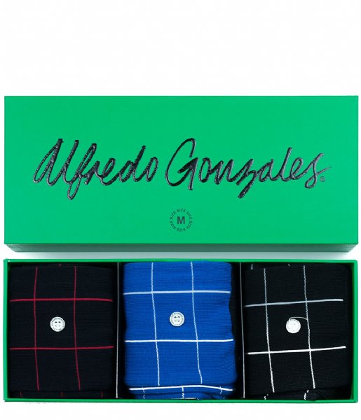 Alfredo Gonzales  Check 3 Pack Giftbox black