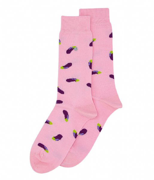 Alfredo Gonzales  Eggplant Socks pink brown black off White (111)