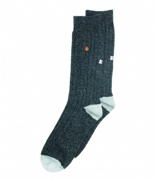 Alfredo Gonzales  Twisted Wool Socks black grey (114)