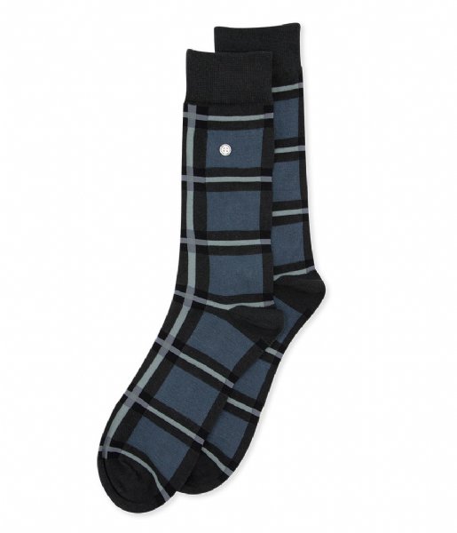 Alfredo Gonzales  Classic Check Socks black grey (114)