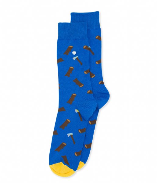 Alfredo Gonzales  Lumberjack Socks blue brown (134)