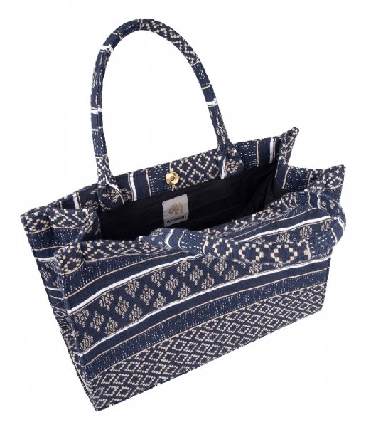 ANOKHI  Book Tote Large Blue (220)