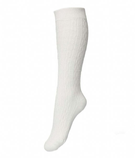 Bonnie Doon  Classic Cable Knee High Off White