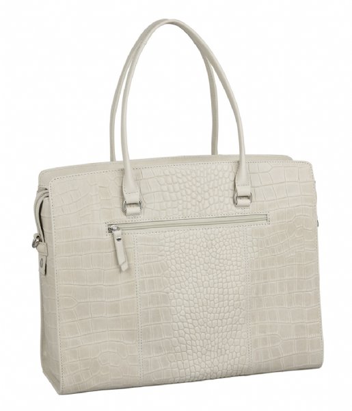 Burkely  Casual Cayla Workbag 15.6 Inch Oyster White (01)