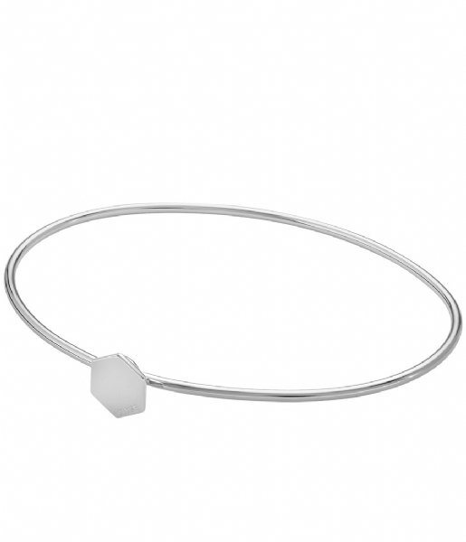 CLUSE  Essentielle Hexagon Bangle Bracelet silver colored (CLJ12001)