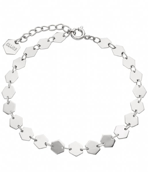 CLUSE  Essentielle Hexagons Chain Bracelet silver color (CLJ12009)