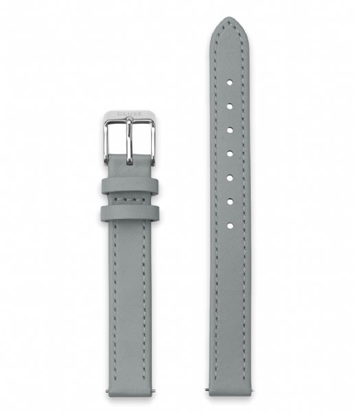 CLUSE  Strap 12 mm Leather Silver Colored Grey (CS12008)