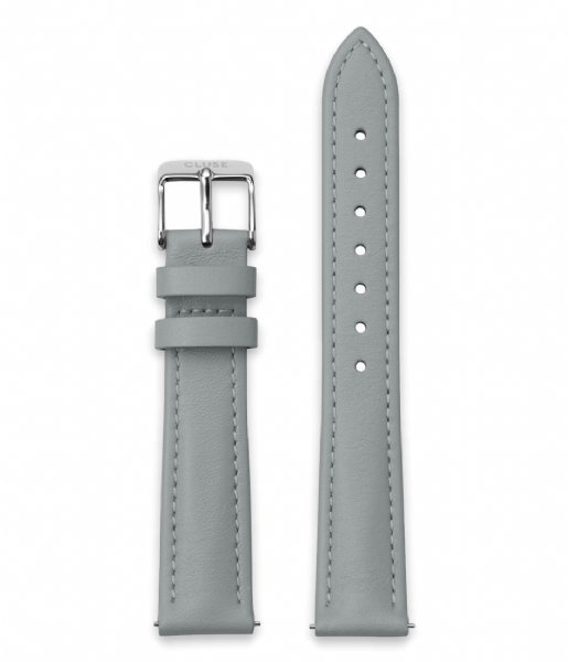 CLUSE  Strap 16 mm Leather Silver Colored Grey (CS12234)