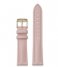 CLUSEStrap 18 mm Leather Gold colored Pink (CS12313)