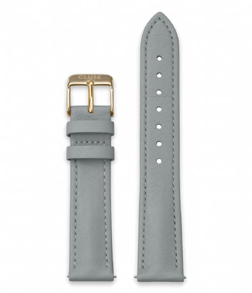 CLUSE  Strap 18 mm Leather Gold colored Grey (CS12314)