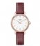 CLUSEBoho Chic Petite Leather Rosegold colored Dark Red (CW10504)
