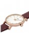 CLUSE  Boho Chic Petite Leather Rosegold colored Dark Red (CW10504)