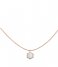 CLUSE  Idylle Marble Hexagon Pendant Necklace rose gold plated (CLJ20008)