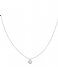 CLUSE  Idylle Marble Hexagon Pendant Necklace silver plated (CLJ22008)