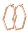 CLUSE  Essentiele Hexagonal Hoop Earrings rose gold color (CLJ50004)