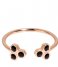 CLUSE  Essentiele Black Crystal Hexagons Open Ring rose gold plated (CLJ40008)
