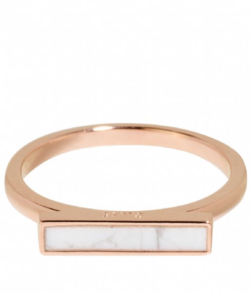 CLUSE  Idylle Marble Bar Ring rose gold plated (CLJ40002)