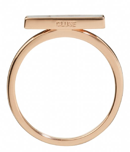 CLUSE  Idylle Marble Bar Ring rose gold plated (CLJ40002)