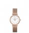 CLUSE  Boho Chic Petite Mesh Rose Gold White rose gold plated