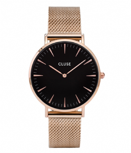 CLUSE  Boho Chic Mesh Rose Gold Plated Black rose gold plated black rose gold (CW0101201003)
