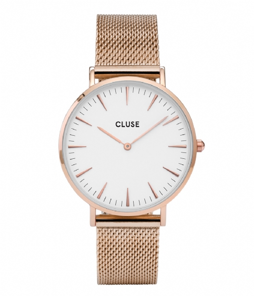 CLUSE  Boho Chic Mesh Rose Gold Plated White rose gold plated (CW0101201001)