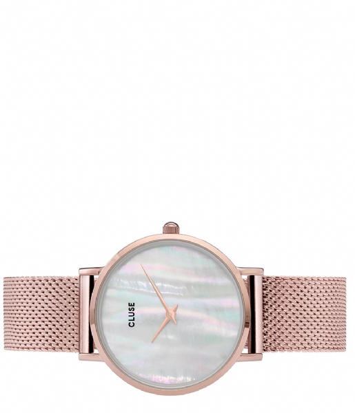 CLUSE  Minuit La Perle Mesh Rose Gold Plated rose gold color white pearl (CL30047)