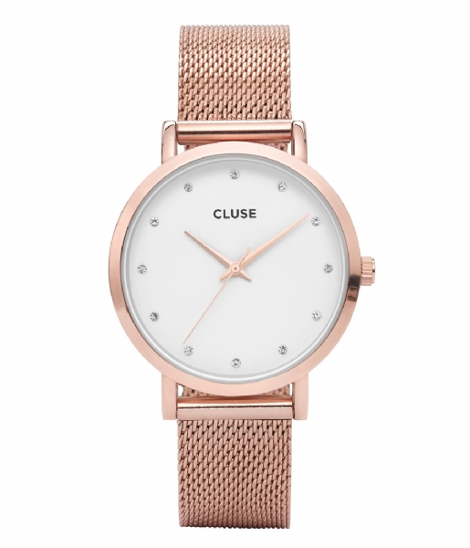 CLUSE  Pavane Mesh Rose Gold Plated White rwhite rose gold plated (CW0101202002)