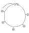 CLUSE  Essentielle Hexagon Charms Chain Bracelet silver colored (CLJ12018)