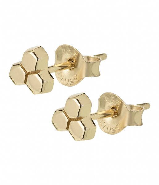 CLUSE  Essentielle Three Hexagon Stud Earrings gold plated (CLJ51017)