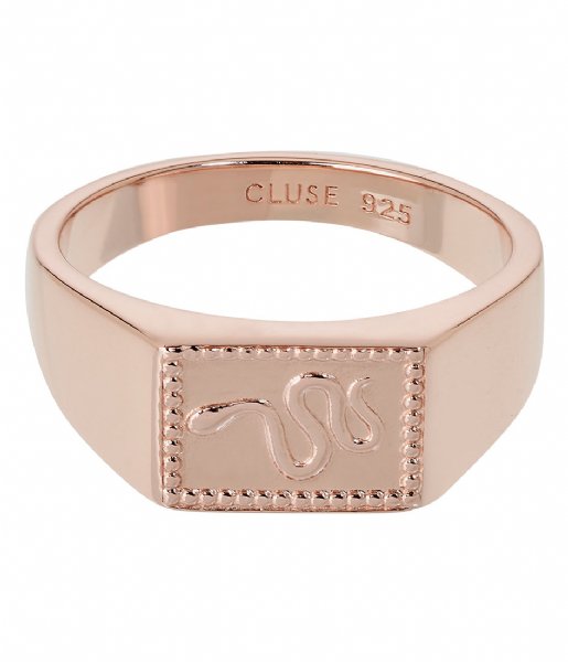 CLUSE  Force Tropicale Signet Rectangular Ring rose gold plated (CLJ40012)