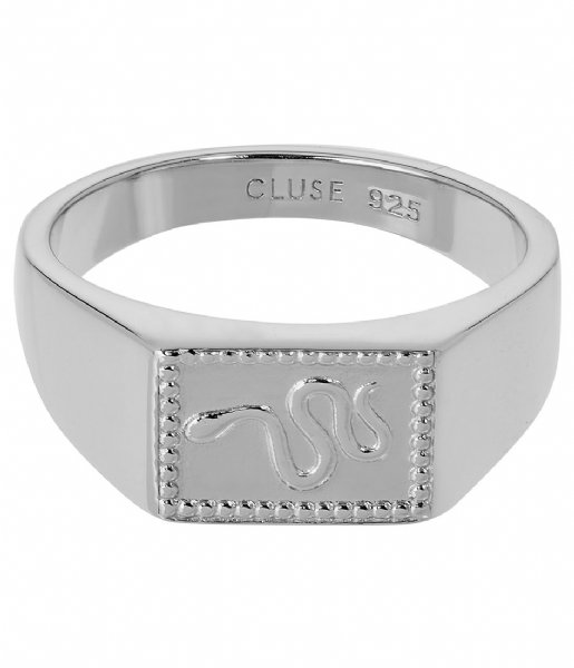 CLUSE  Force Tropicale Signet Rectangular Ring silver plated (CLJ42012)