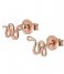 CLUSE  Force Tropicale Snake Stud Earrings rose gold plated (CLJ50020)