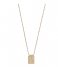 CLUSE  Force Tropicale Twisted Chain Tag Pendant Necklace gold plated (CLJ21014)