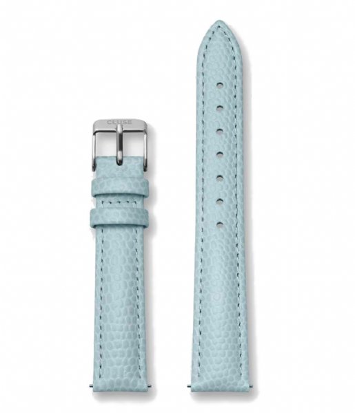 CLUSE  Strap Leather 16 mm Silver colored Lizard blue (CS12211)