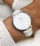 CLUSE  Strap Leather 16 mm Silver colored Off white (CS12210)