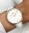 CLUSE  Strap leather 18 mm Gold colored Off white (CS12308)