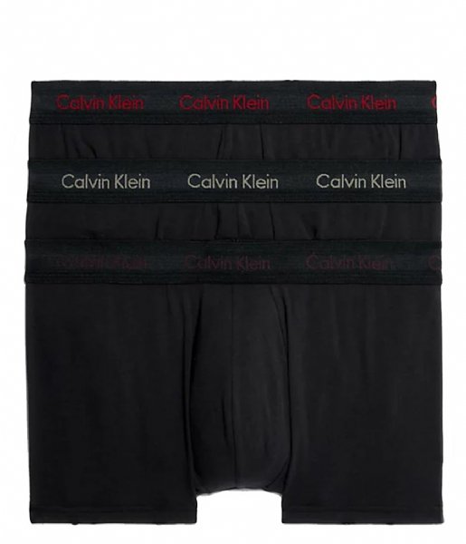 Calvin Klein  Low Rise Trunk 3-Pack B-Pwr Plm Fusc Bry Element Htr Lg (CQ7)