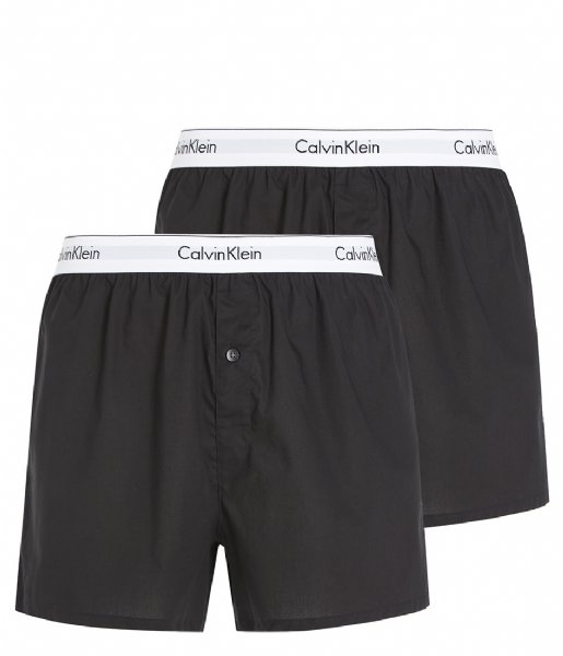 Calvin Klein  Boxer Slim 2Pk 2-Pack Black/Black (001)