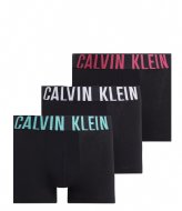 Calvin Klein Trunk 3-Pack B- White-Fuchsia Fedora-Atl Lg (Lxr)