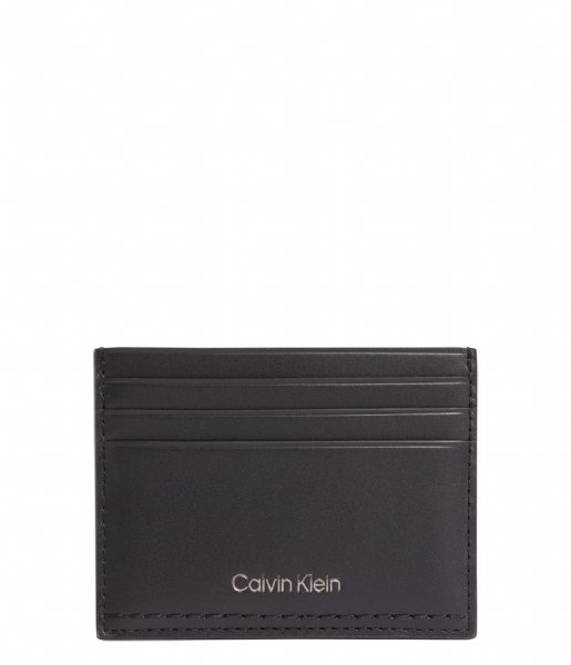 Calvin Klein  Duo Stitch Cardholder 6Cc Ck Black (BAX)
