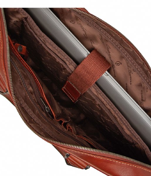 Castelijn & Beerens  Verona Laptop Bag 15.6 Inch light brown