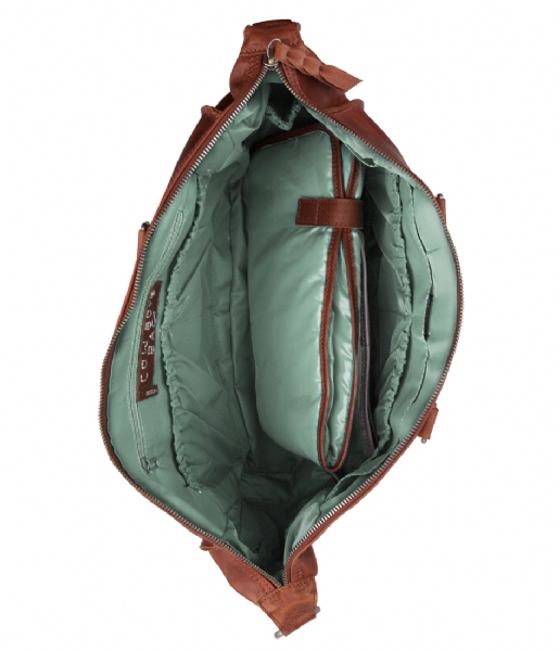 Cowboysbag  Diaper Bag Stonehaven Mint Inside cognac & mint inside