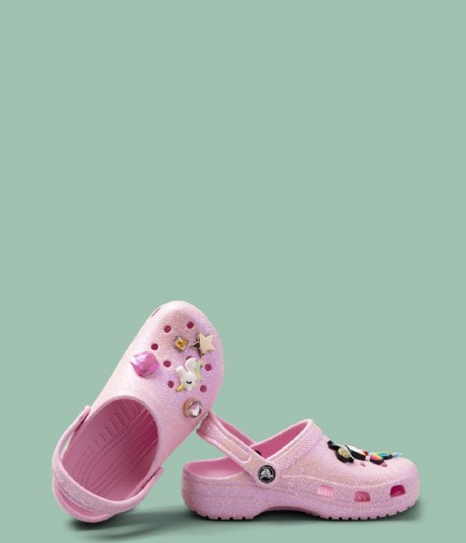 Crocs  Classic Glitter Clog Toddler Flamingo (6S0)