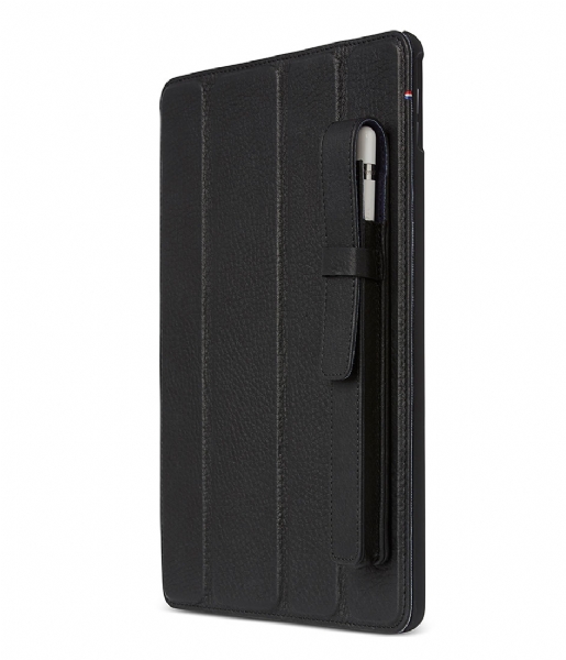 Decoded  Leather Apple Pencil Case black