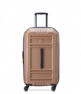 Delsey Rempart Trunk Suitcase L Expandable 73cm Beige