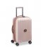 Delsey Håndbagage kufferter St Tropez 55 cm 4 Double Wheels Expandable Cabin Trolley Case Pink