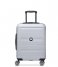 Delsey Håndbagage kufferter Comete Plus 55 cm Slim 4 Double Wheels Cabin Trolley Case Grey Argent
