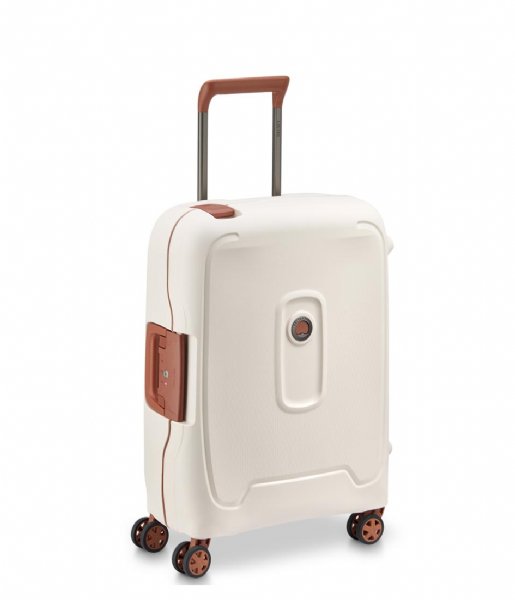Delsey Håndbagage kufferter Moncey 55 cm Slim 4 Double Wheels Cabin Trolley Case Angora
